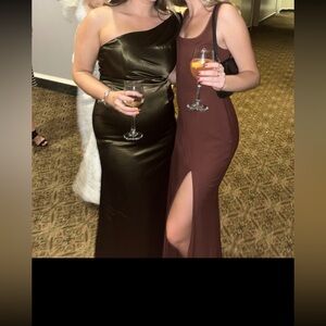 Anthropologie bhdln brown dress